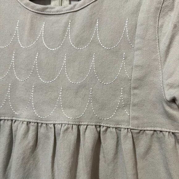JayBee Child  Scalloped Denim Dress Girls Size 3T Cotton Blend - Picture 6 of 6